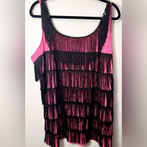Fringe and Sequin Tank Top